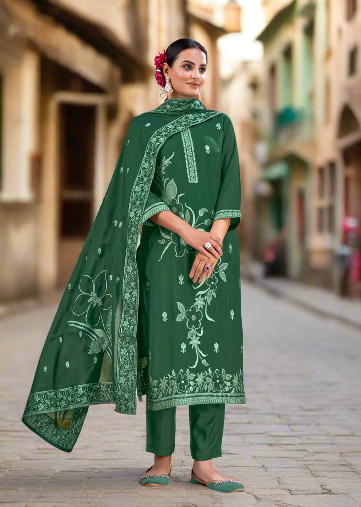 Viscose Salwar Kameez | Heavy-Wevon Designer for Special Events & Weddings