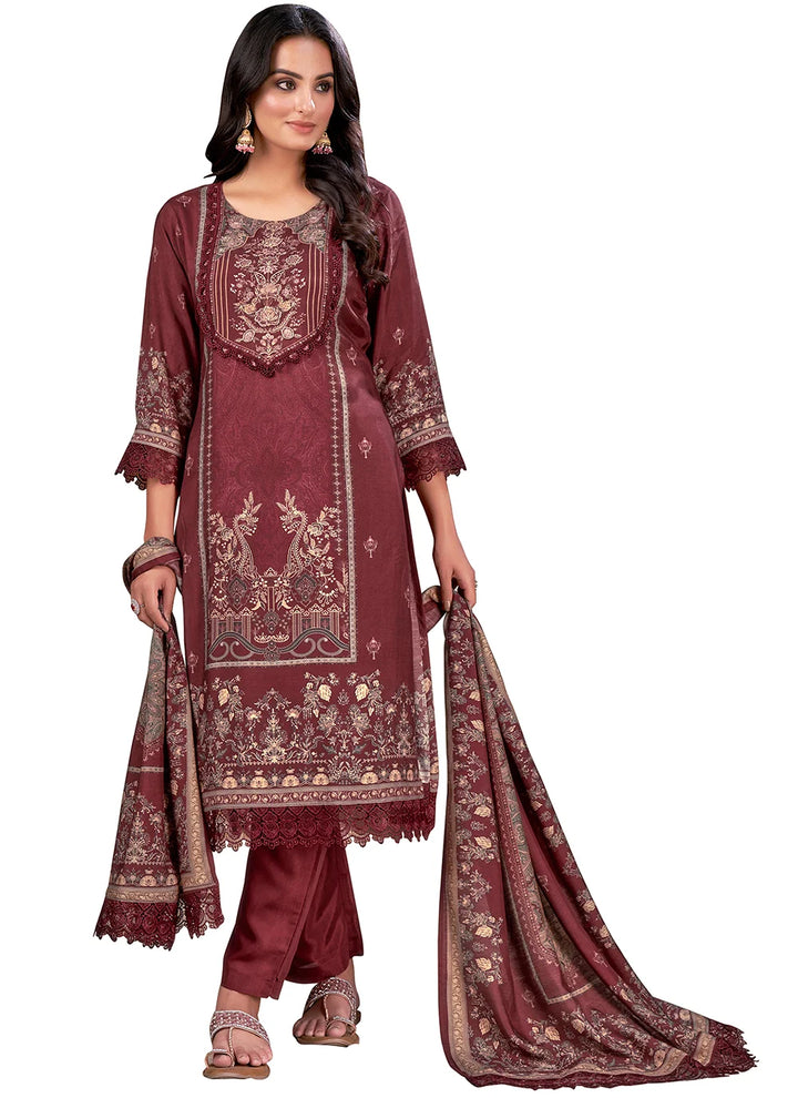 Designer-Printed Muslin Kurtis Set | Three-Quarter Sleeve for Special Events