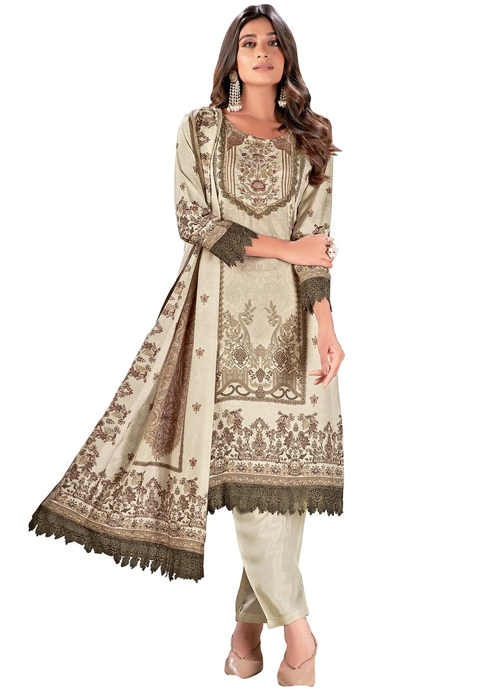 Designer-Printed Muslin Kurtis Set | Three-Quarter Sleeve for Special Events