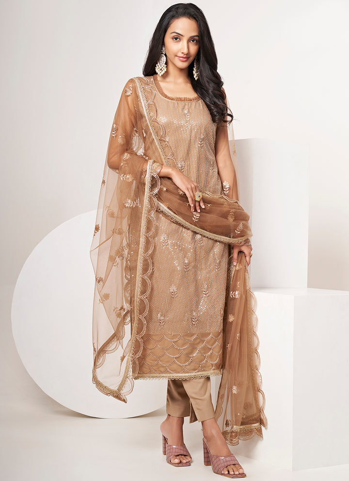 Stylish Kurtis Set | Full Sleeve Round Neck with Thread & Sequance Work