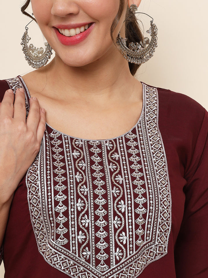 Embroidered Cotton Kurti | Indian Kurta for Women
