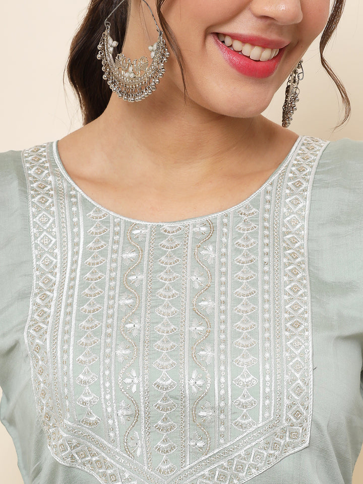 Embroidered Cotton Kurti | Indian Kurta for Women