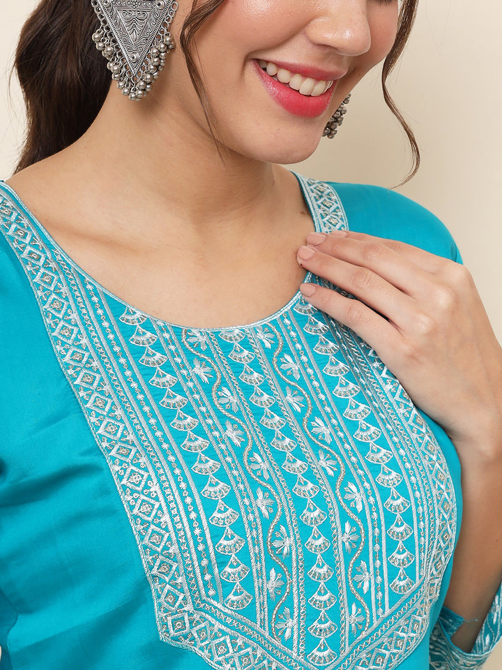 Embroidered Cotton Kurti | Indian Kurta for Women