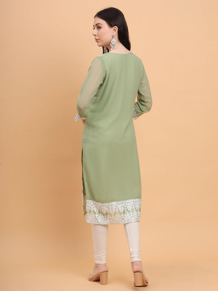 Georgette Embroidered Kurti | Perfect for Women’s Everyday Wear