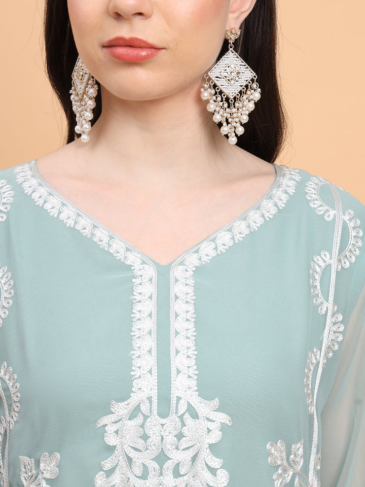 Georgette Embroidered Kurti | Perfect for Women’s Everyday Wear