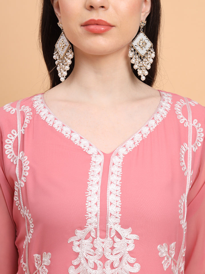 Georgette Embroidered Kurti | Perfect for Women’s Everyday Wear