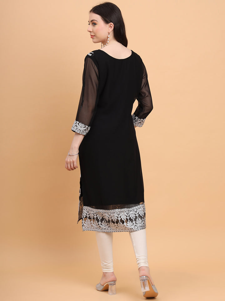 Georgette Embroidered Kurti | Perfect for Women’s Everyday Wear
