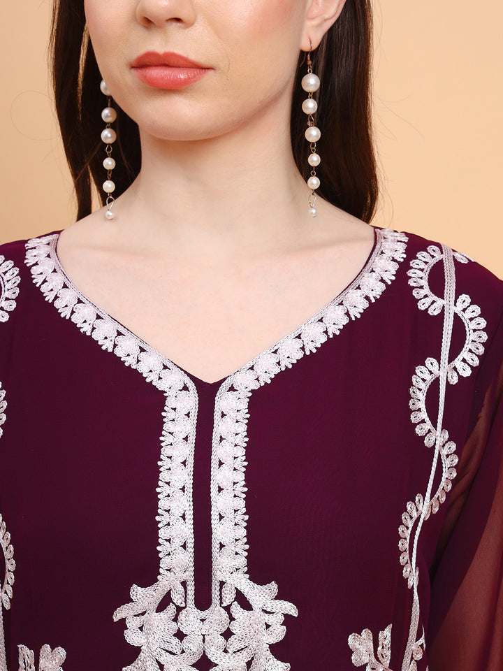 Georgette Embroidered Kurti | Perfect for Women’s Everyday Wear