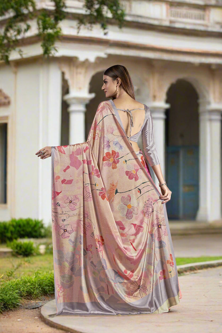 Designer Digital Printed Crepe Soft Silk Saree | Special Event & Wedding