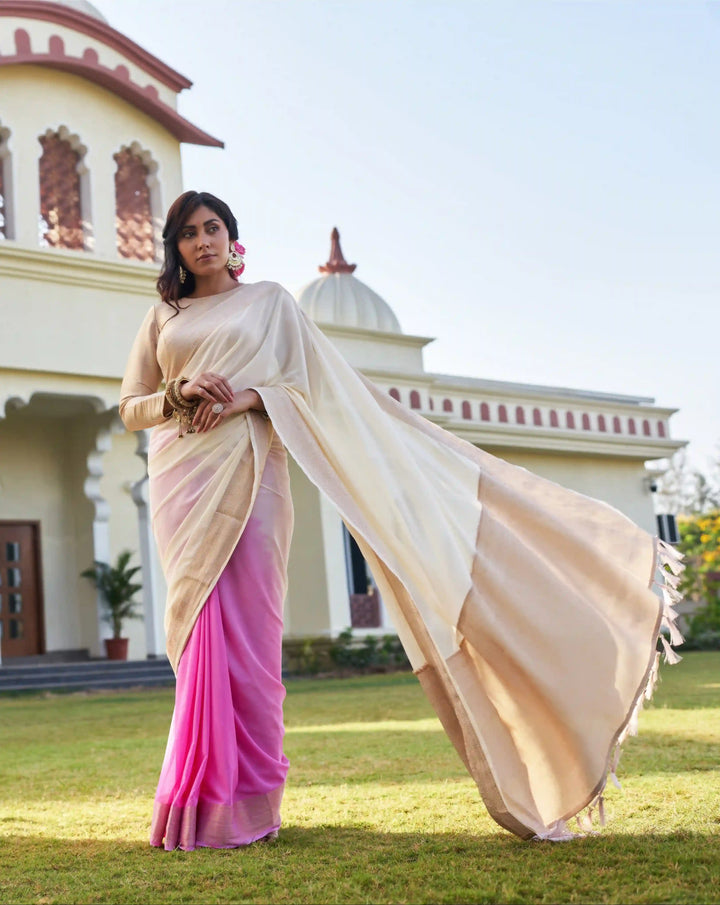 Designer Georgette Saree with Embroidery Work | Perfect for Weddings & Events