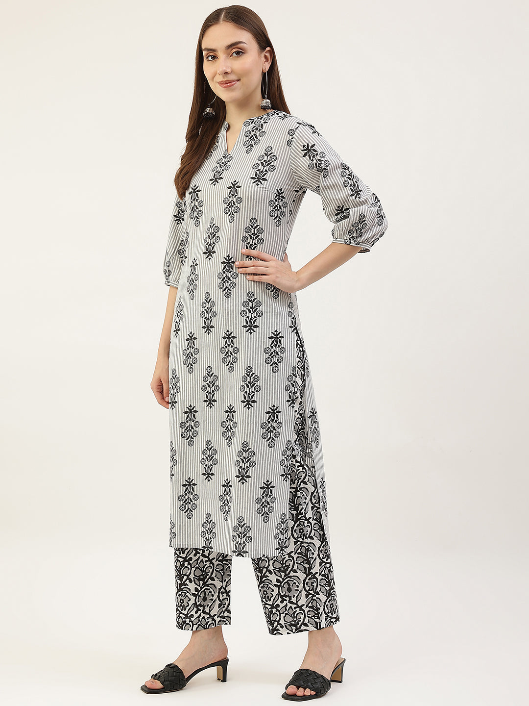 Elegant Designer White Kurti Set | Indian Ethnic Wear for Women