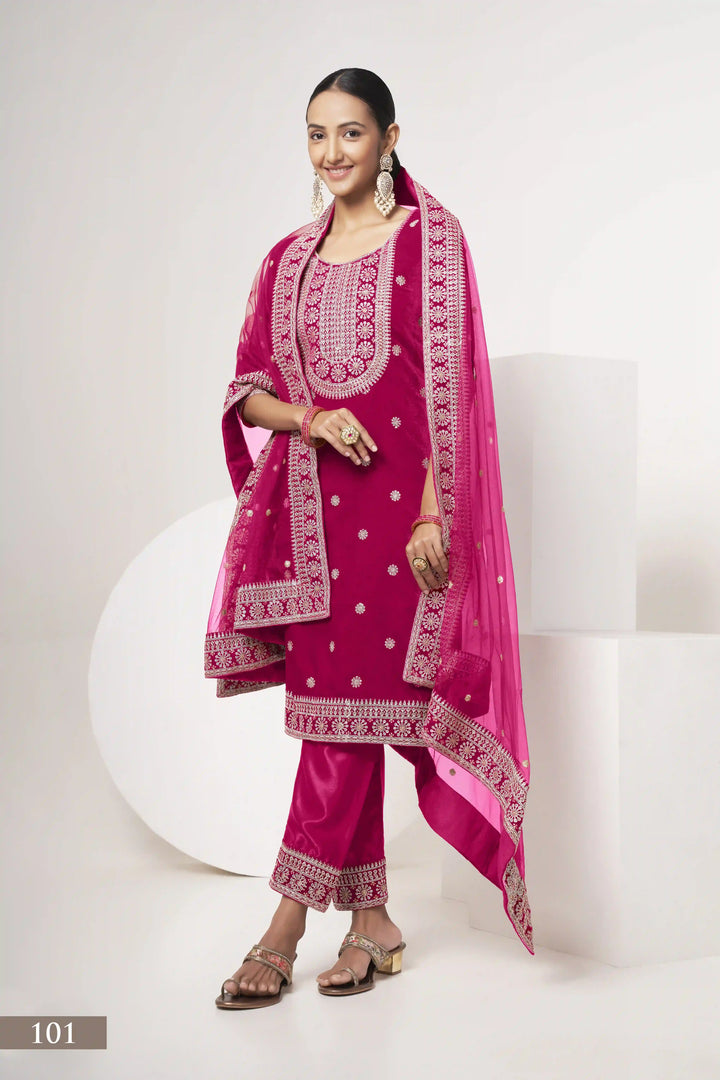 Elegant Velvet Kurti Set | Knee-Length Top & Stylish Elbow Sleeves