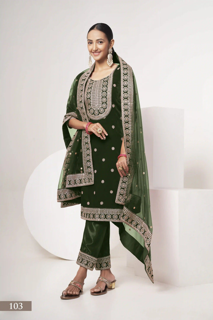 Elegant Velvet Kurti Set | Knee-Length Top & Stylish Elbow Sleeves