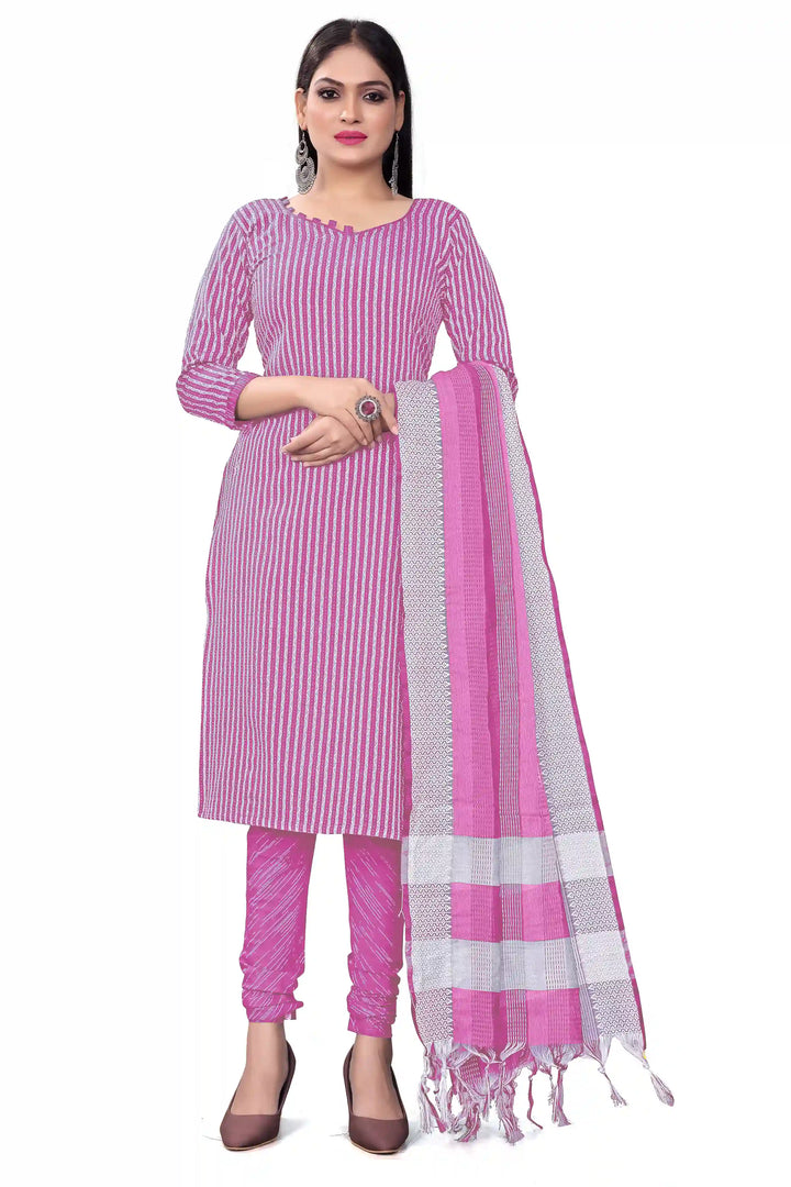 Charming Cotton Kurti Set | Knee-Length Top & Elegant Dupatta