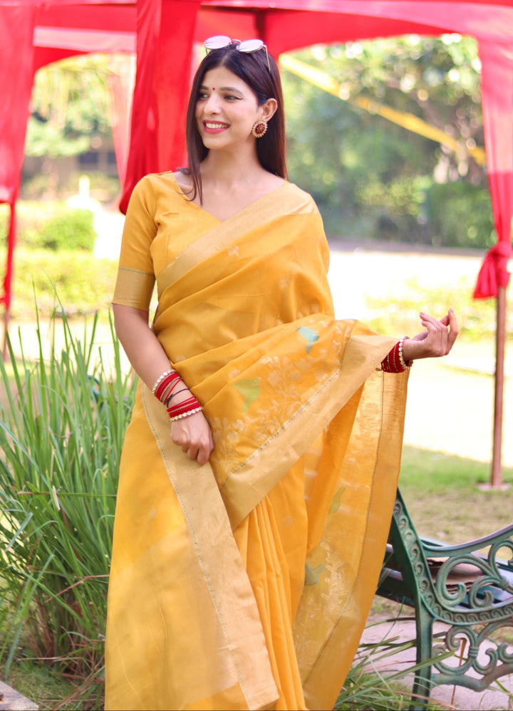 Designer Linen Saree with Heavy Jamdani Work | Perfect for Weddings & Festive Events