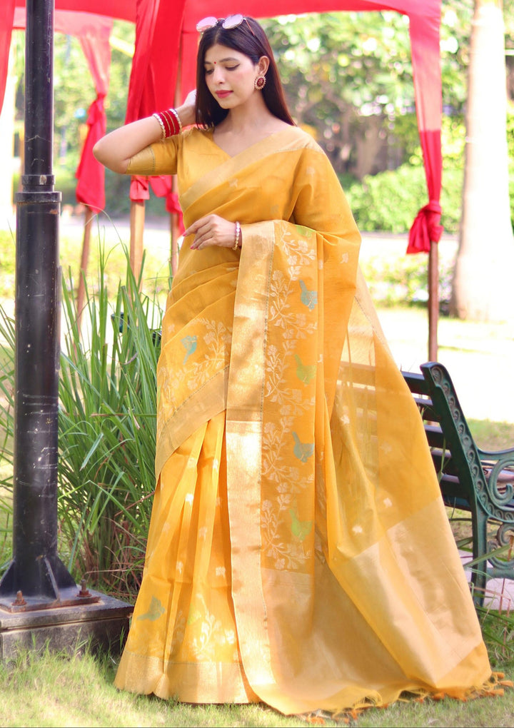 Designer Linen Saree with Heavy Jamdani Work | Perfect for Weddings & Festive Events