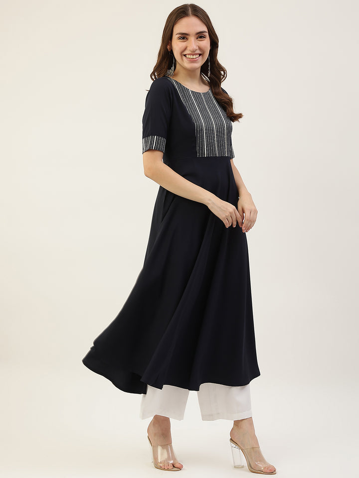 Designer Printed Kurti with Dupatta | Poly Crepe and Georgette Kurti