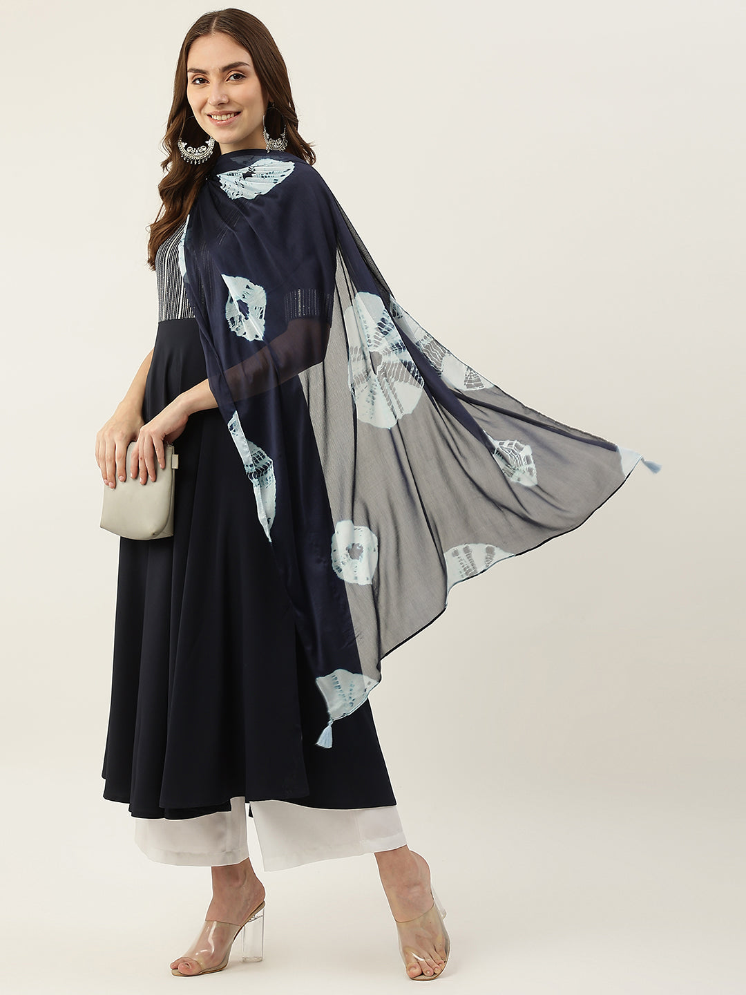 Designer Printed Kurti with Dupatta | Poly Crepe and Georgette Kurti