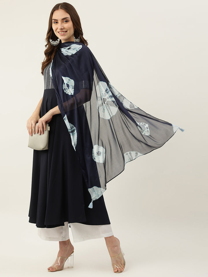 Designer Printed Kurti with Dupatta | Poly Crepe and Georgette Kurti