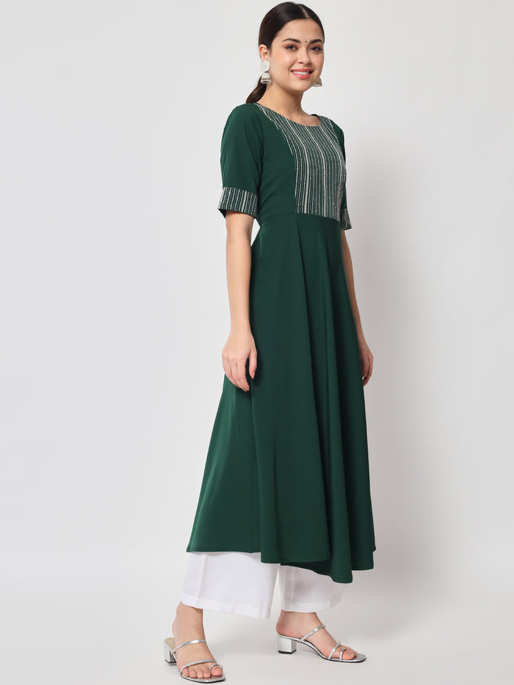 Designer Printed Kurti with Dupatta | Poly Crepe and Georgette Kurti