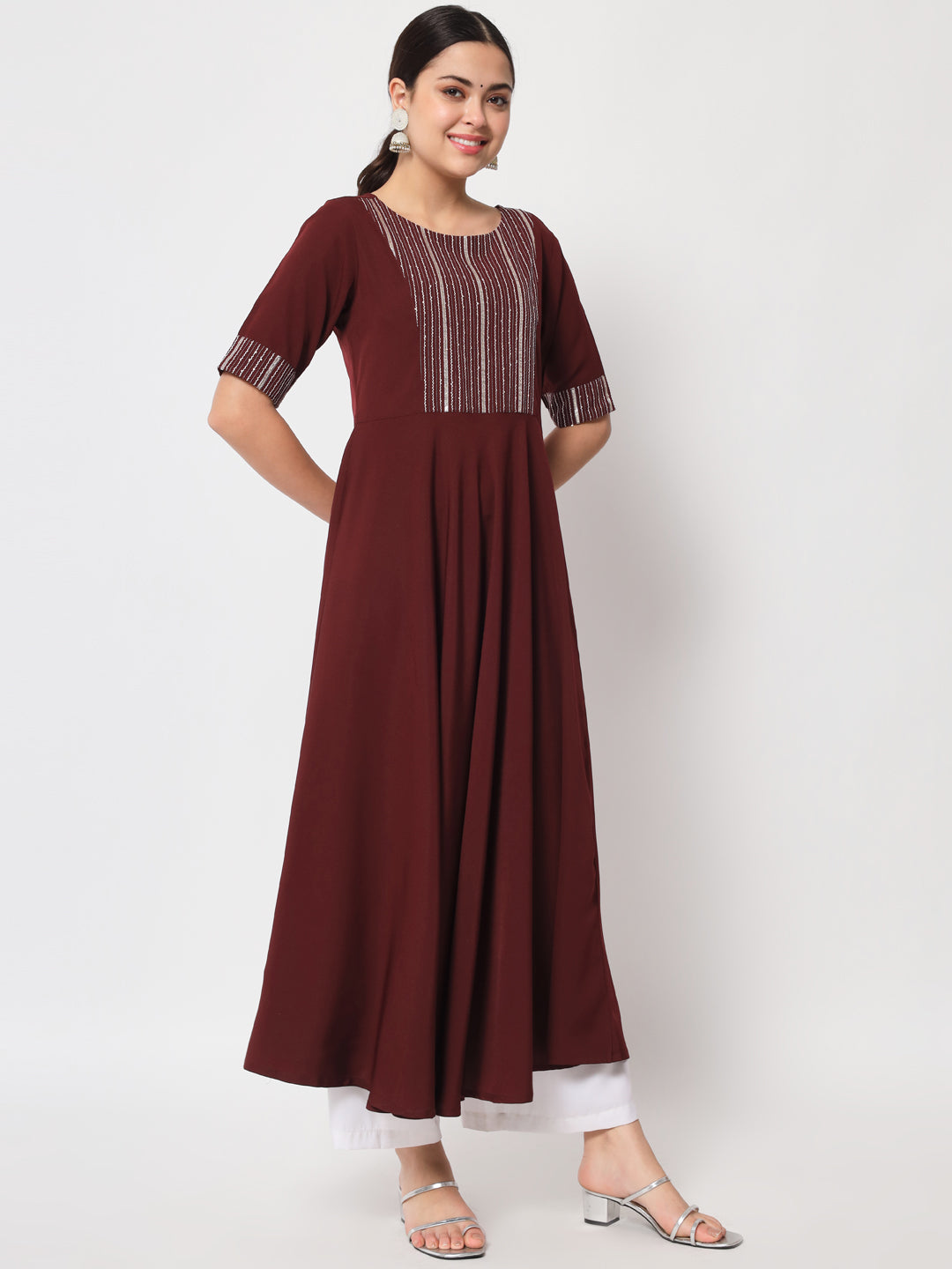 Designer Printed Kurti with Dupatta | Poly Crepe and Georgette Kurti