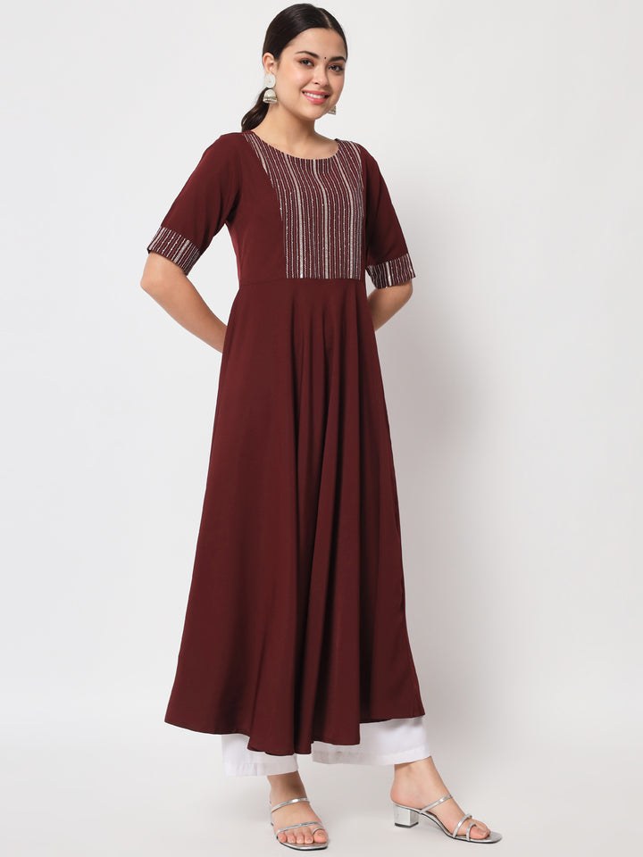 Designer Printed Kurti with Dupatta | Poly Crepe and Georgette Kurti