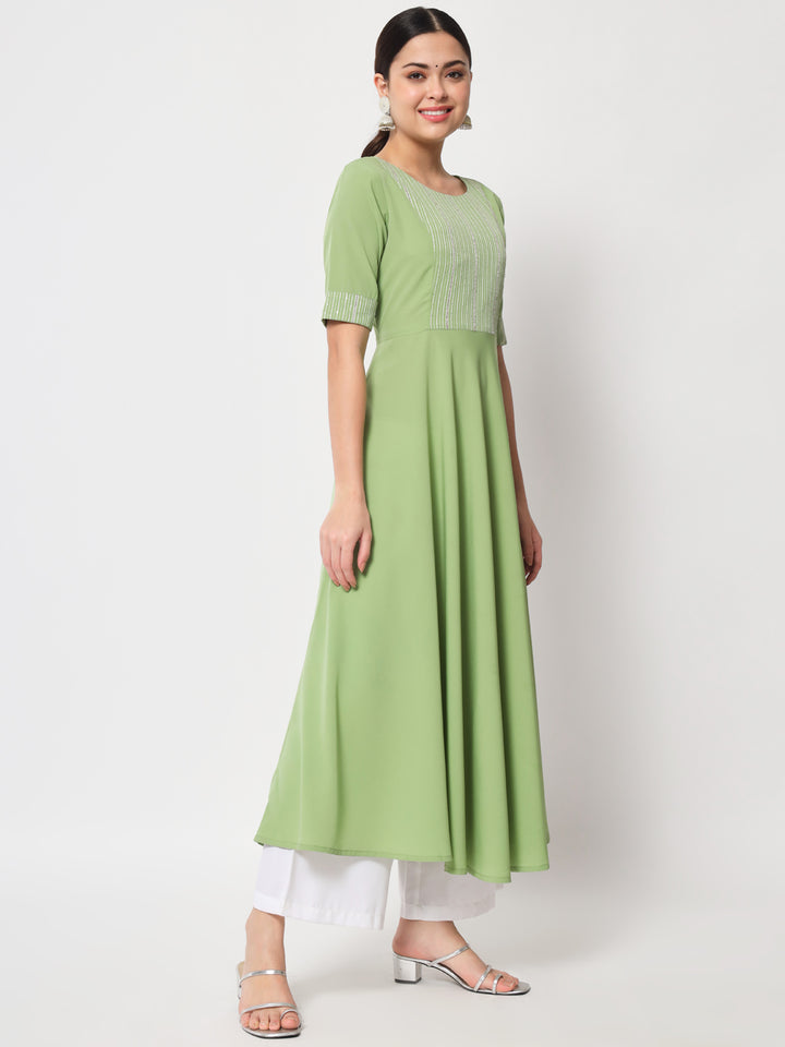 Designer Printed Kurti with Dupatta | Poly Crepe and Georgette Kurti