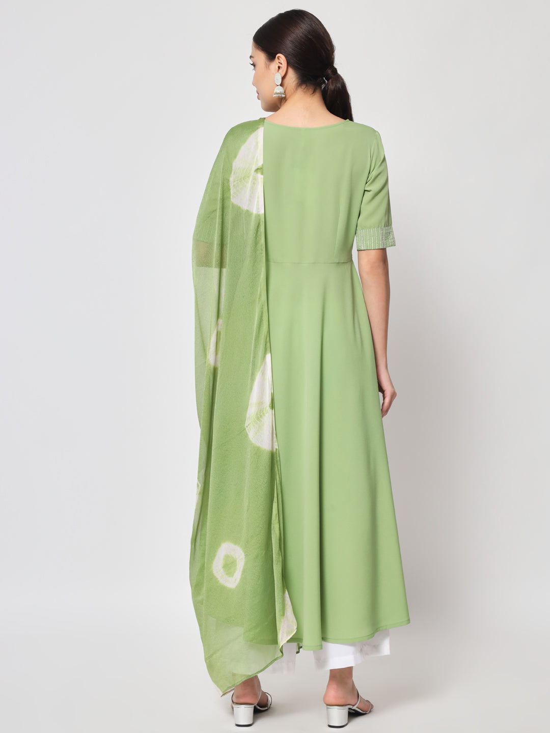 Designer Printed Kurti with Dupatta | Poly Crepe and Georgette Kurti
