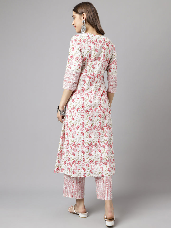 Cotton Readymade Top & Bottom Set | Designer Printed for Effortless Style