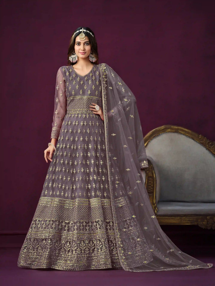 Stylish Net Anarkali Suit Set | Perfect for Special Occasions