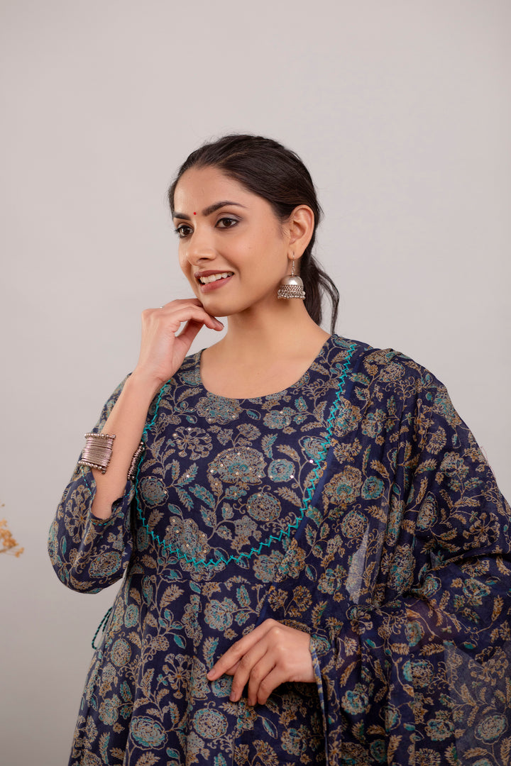 Stylish Maroon Rayon Cotton Suit | Embroidered Handwork with Dupatta