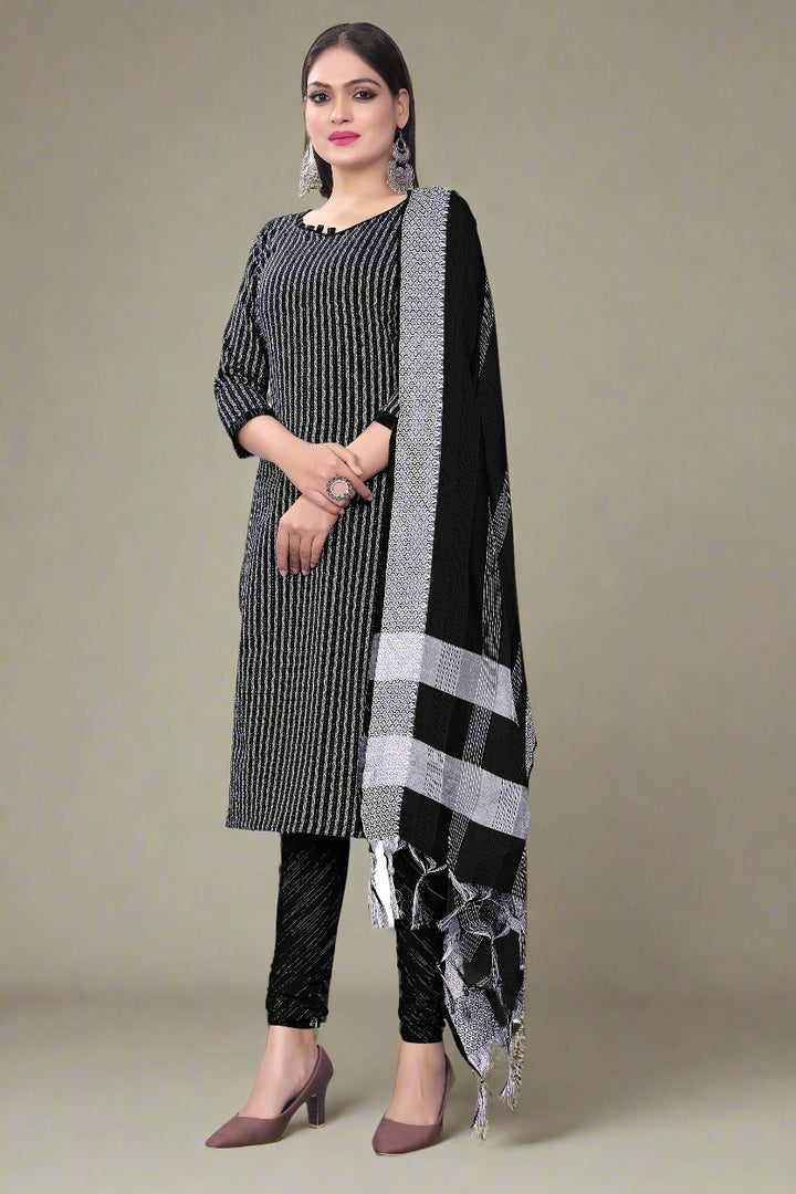 Cotton Top & Bottom Set with Wevon Designer Dupatta | Perfect for Every Occasion