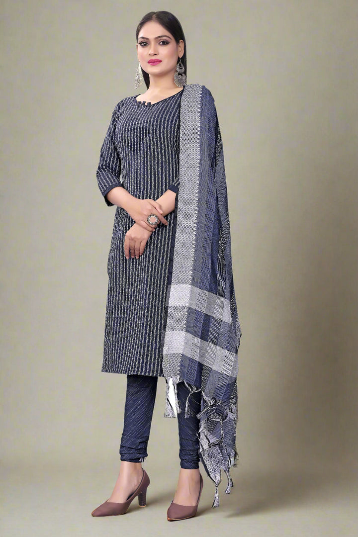 Cotton Top & Bottom Set with Wevon Designer Dupatta | Perfect for Every Occasion