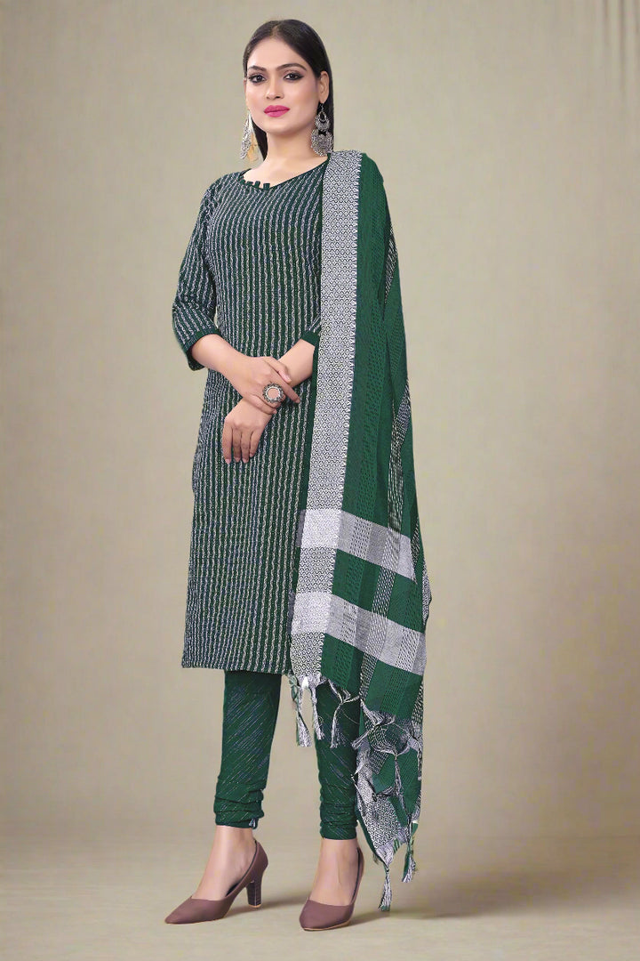 Cotton Top & Bottom Set with Wevon Designer Dupatta | Perfect for Every Occasion