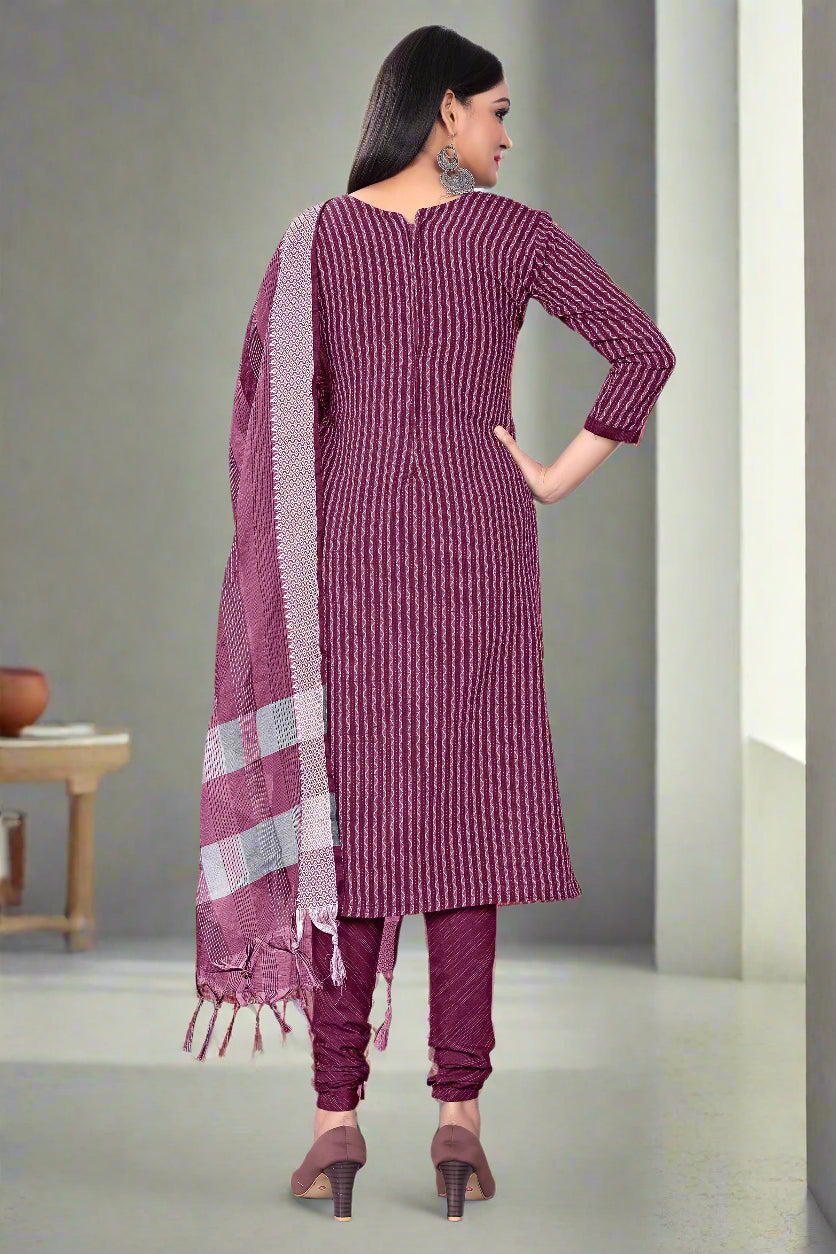 Cotton Top & Bottom Set with Wevon Designer Dupatta | Perfect for Every Occasion