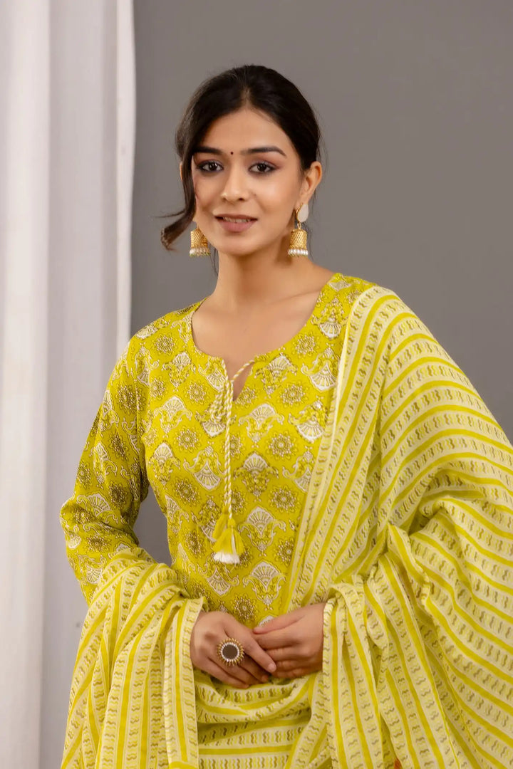 Rayon Cotton Top & Bottom | Mulmul Cotton Dupatta with Gota Lace