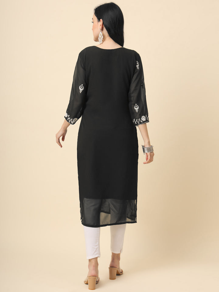 Georgette Kurti for Women | Stunning Embroidery Work Kurti