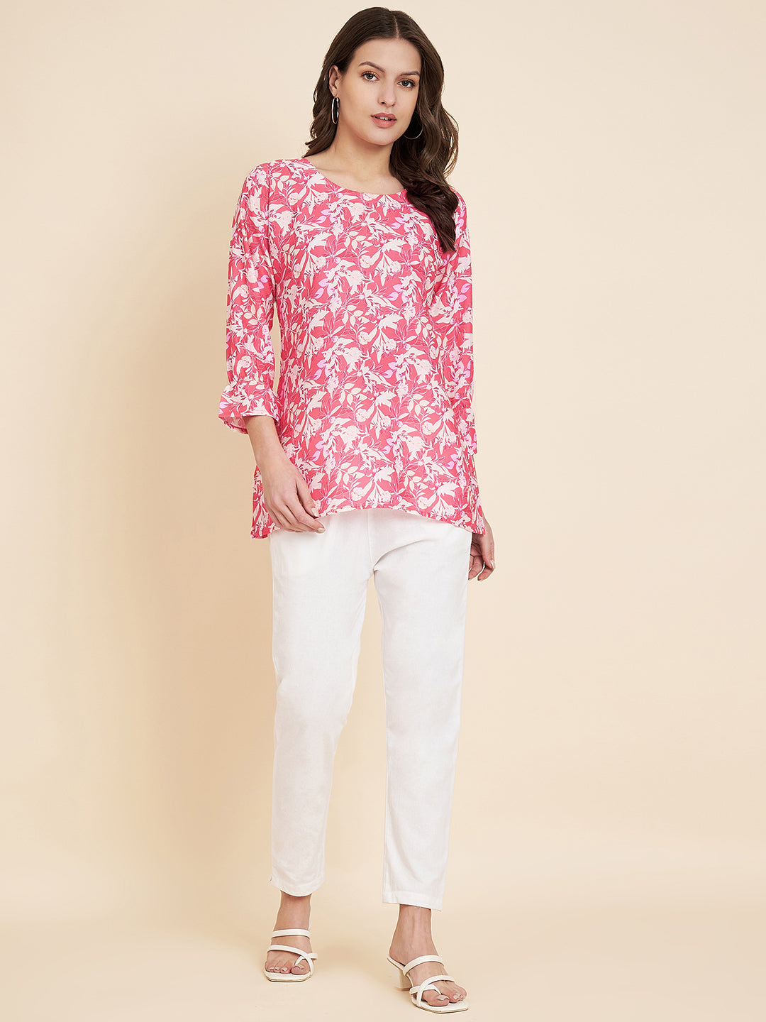 Fashionable Maroon Short Kurti Set | Comfortable and Stylish for Women