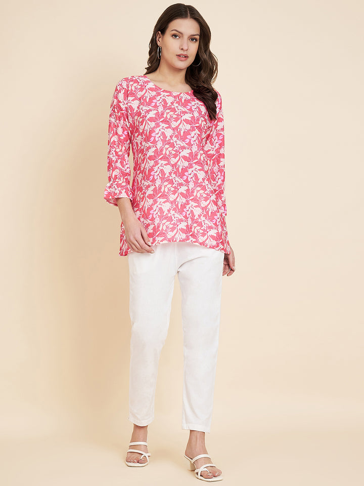 Fashionable Maroon Short Kurti Set | Comfortable and Stylish for Women