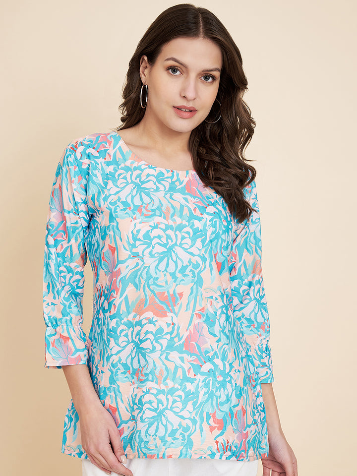 Blue Kurti Set | Trendy Designer Prints for Casual or Office Outings