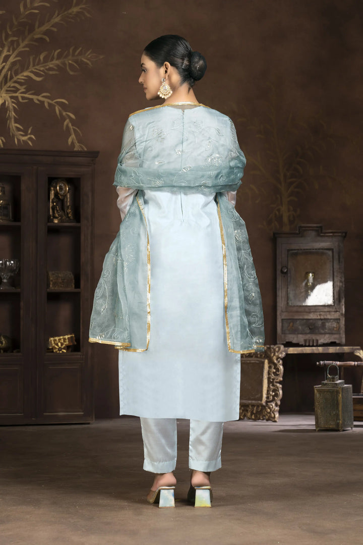 Stylish Organza Kurti Set | Designer Handwork & Printed Patterns