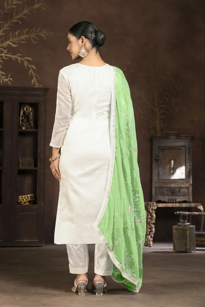 Stylish Modal Butti Kurti Set | Embroidered Design & Santoon Bottoms