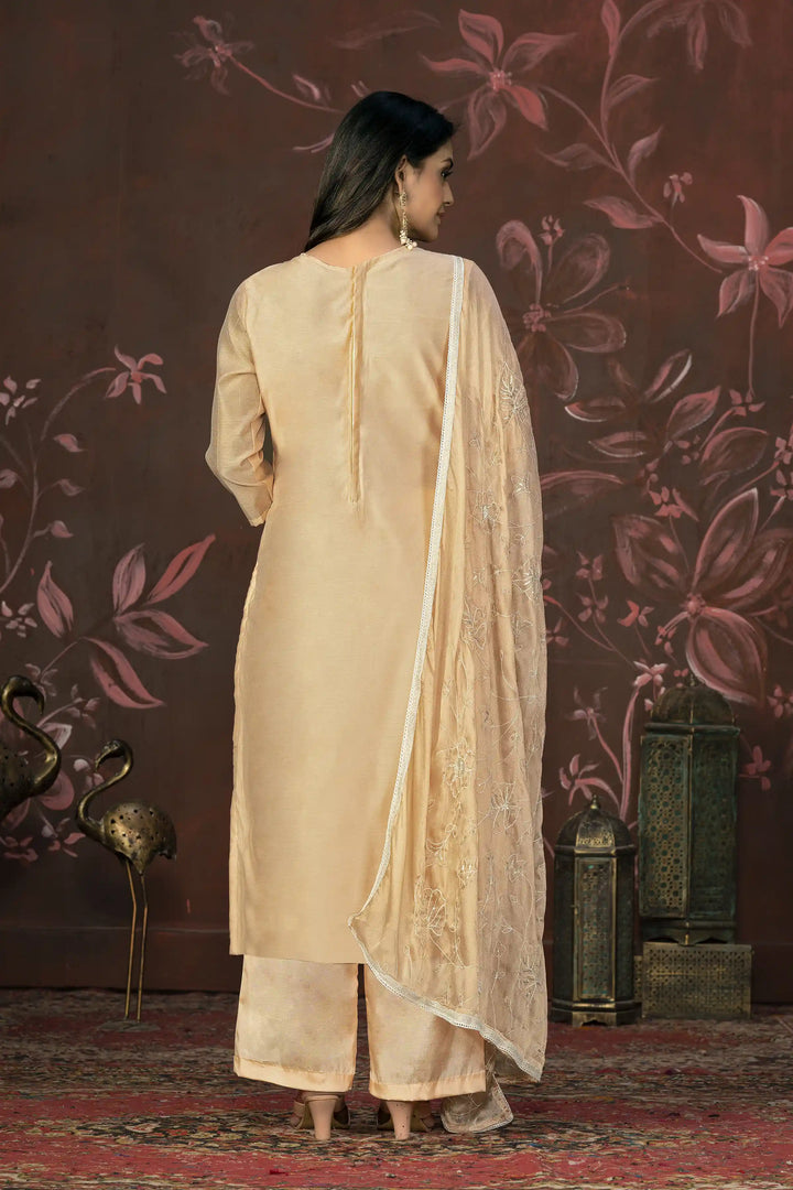 Premium Modal Butti | Stylish Handwork Suit with Organza and Santoon Combo