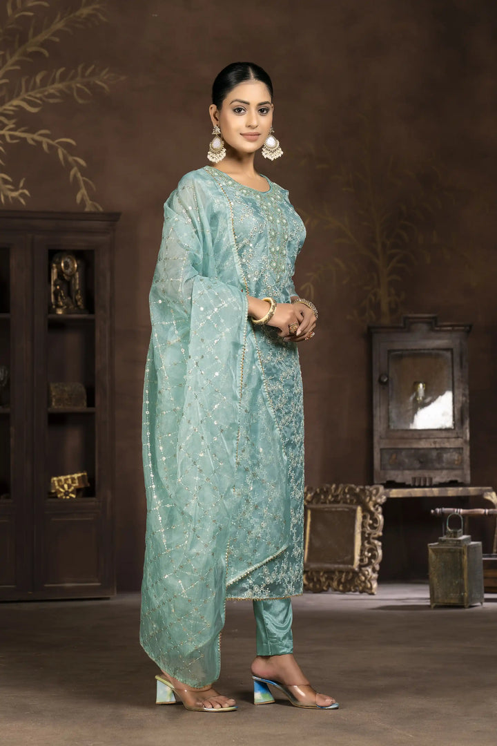 Exquisite Kurti Set for Women | Handwork & Three-Quarter Sleeves