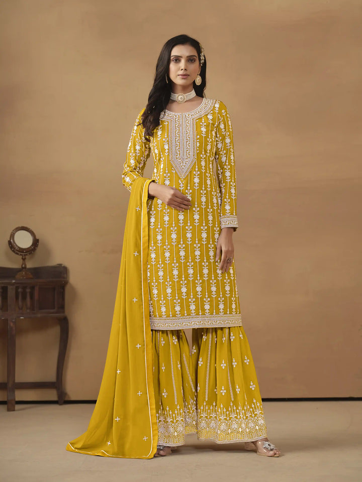 Elegant Faux Georgette Kurti Set | Perfect for Office & Weddings