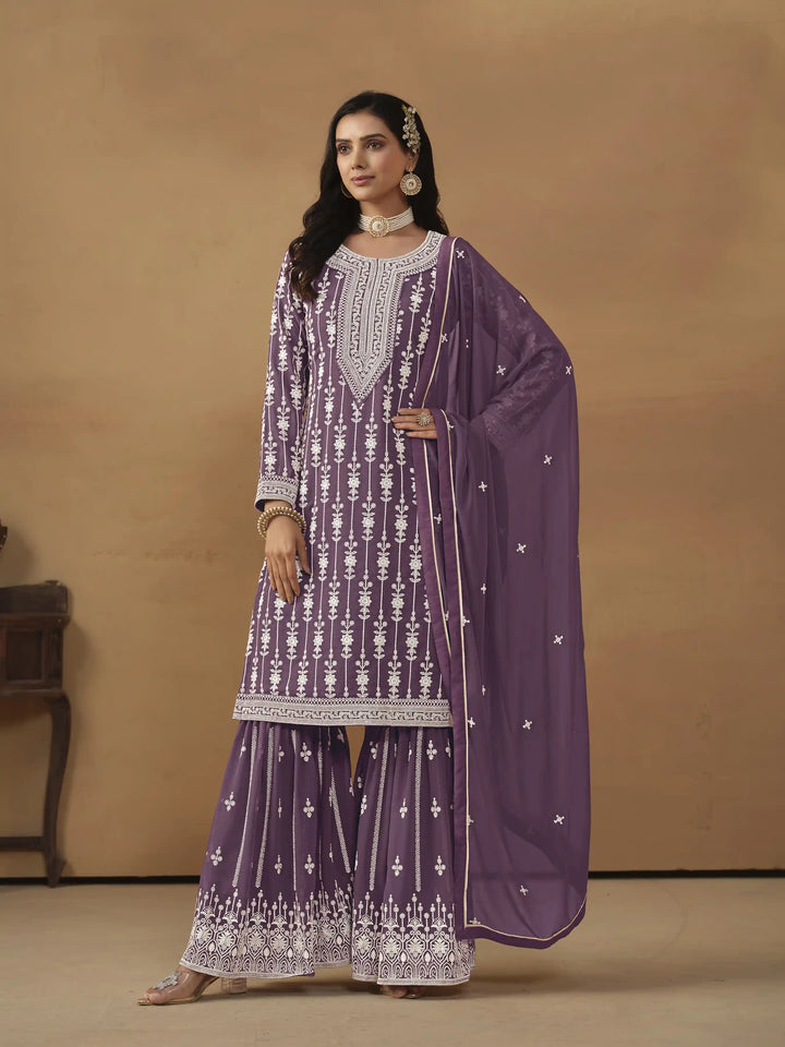Elegant Faux Georgette Kurti Set | Perfect for Office & Weddings