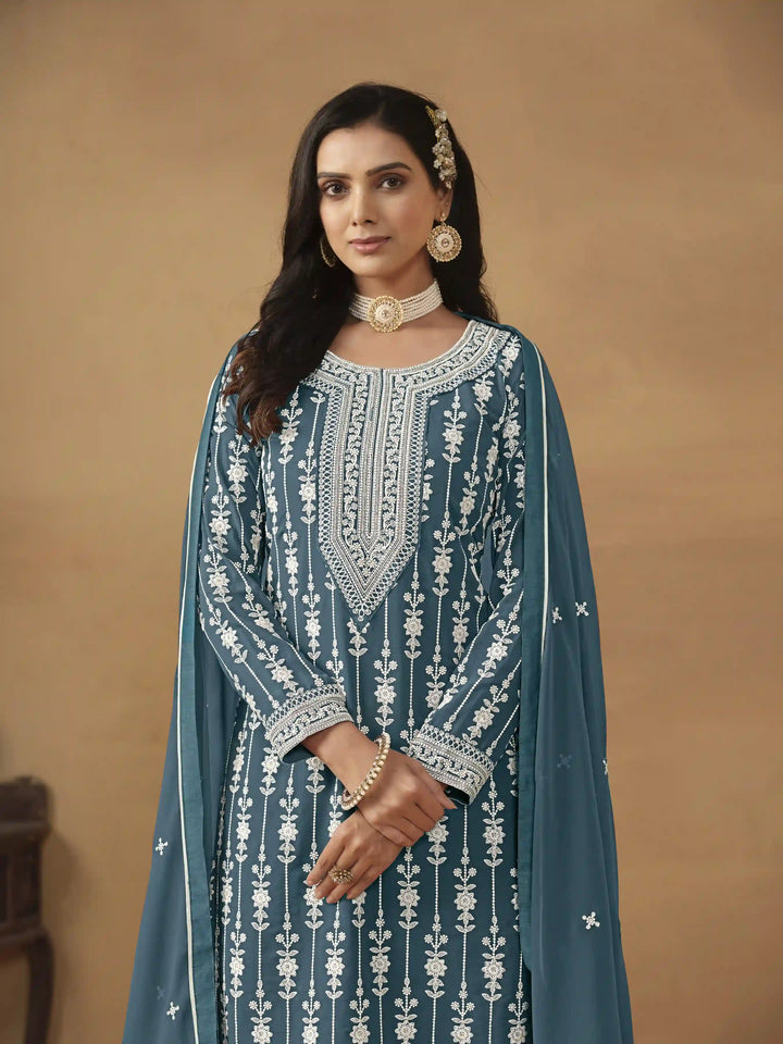Elegant Faux Georgette Kurti Set | Perfect for Office & Weddings