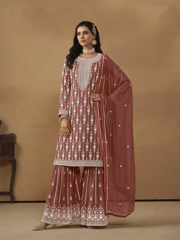 Elegant Faux Georgette Kurti Set | Perfect for Office & Weddings