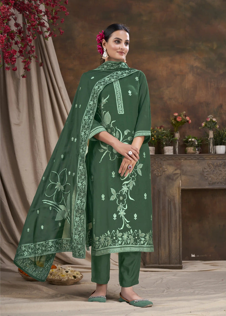 Luxurious Gadwal Silk Kurti Set | Festivals & Special Occasions