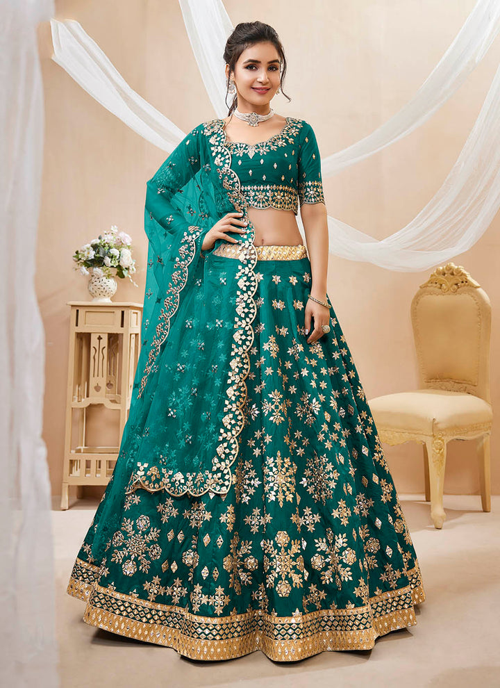 Designer Art Silk Lehenga Choli | Embroidered with Jari & Sequence Work